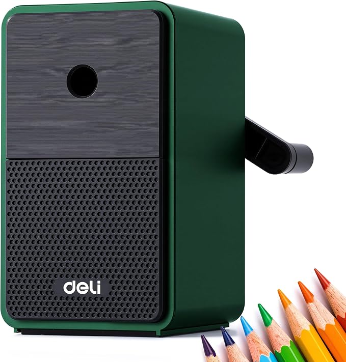 Deli Manual Hand Crank Pencil Sharpener by delioffice
