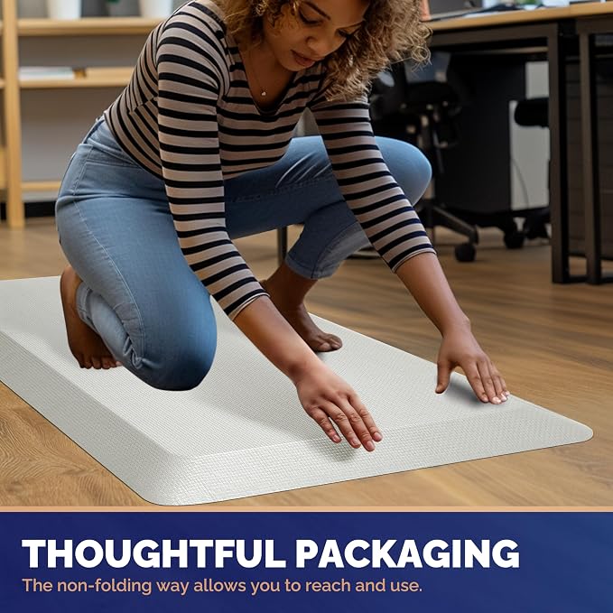 FEATOL Anti Fatigue Mats for Standing, 9/10 Extra Thick Ergonomic Standing Desk - Image 7