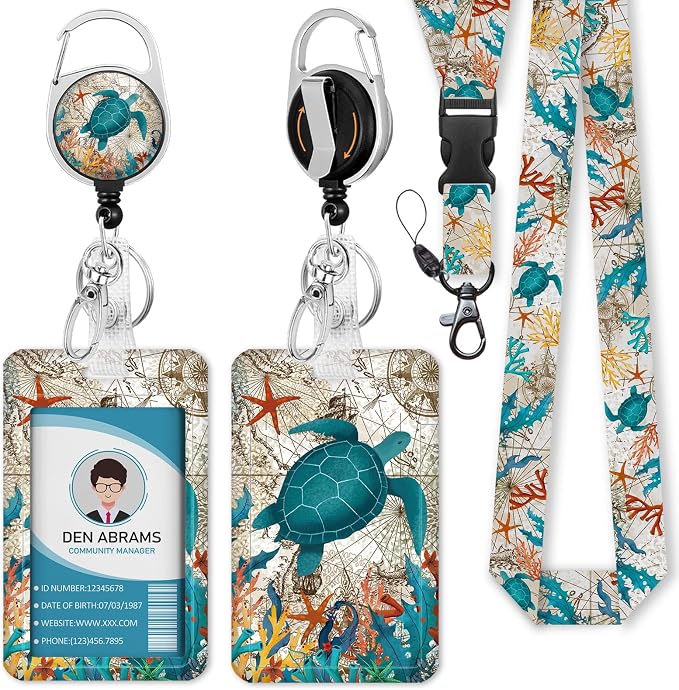 Piefly Lanyards for Id Badges, Badge Holder by Piefly