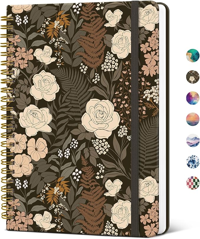 Taja Lined Spiral Notebook Journal by Taja