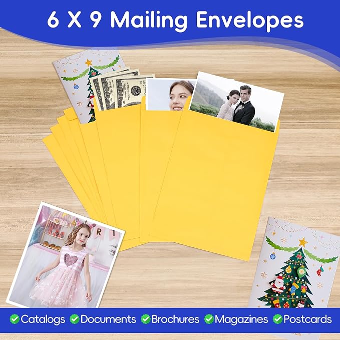50 Pack 6x9 Envelopes Self Seal, Office Business - Image 7