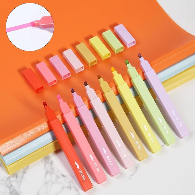 Mr. Pen- Aesthetic Highlighters No Bleed, 8 Pack, Cute Highlighters Assorted - Image 7