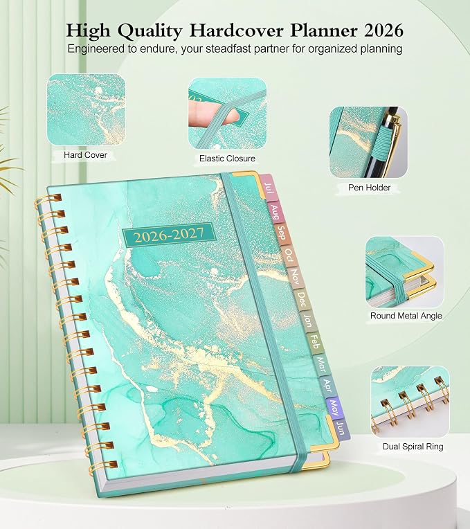 Academic Planner 2026-2027, Hardcover Weekly and Monthly Calendar Planner from - Image 3