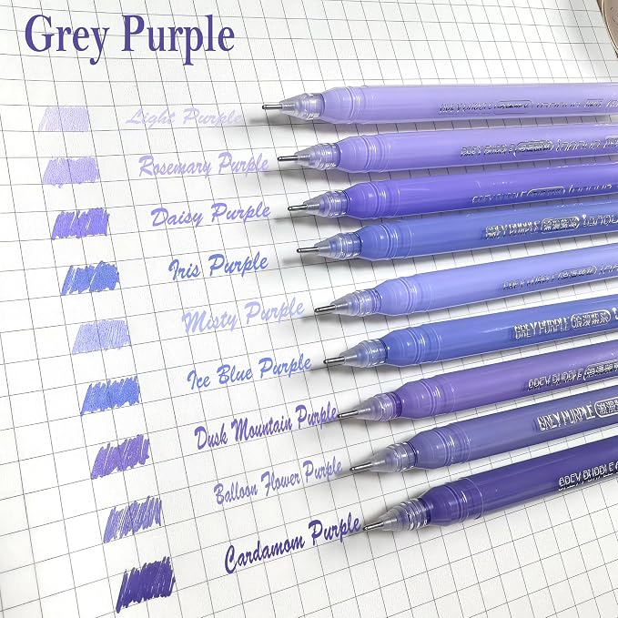 9 Colored Gel Pens Set, 0.6mm Fine Point - Image 2
