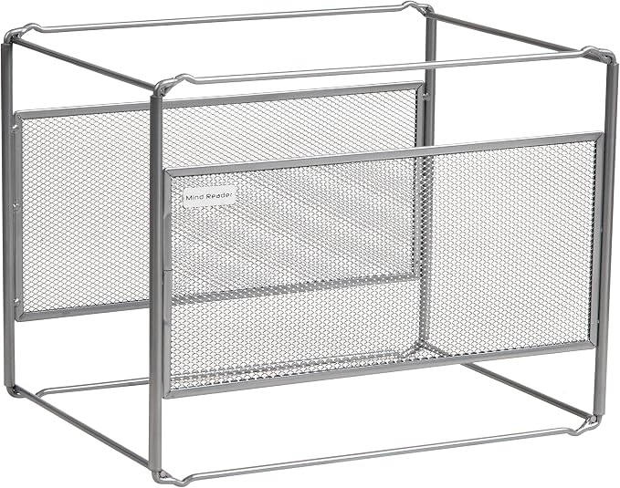 Mind Reader Hanging File Folder Organizer, Desktop Organizer, Metal Mesh - Image 7