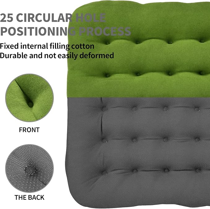 BUYUE Good Support Office Chair Cushion Padded, Soft Velvet Comfortable - Image 3