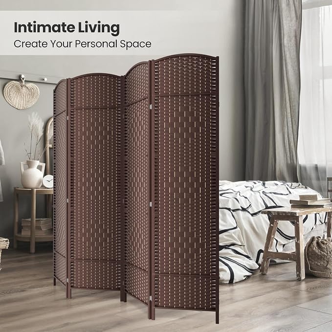 Cocosica 4 Panel Room Divider, 6Ft Folding Privacy Screen, Tall - Image 4