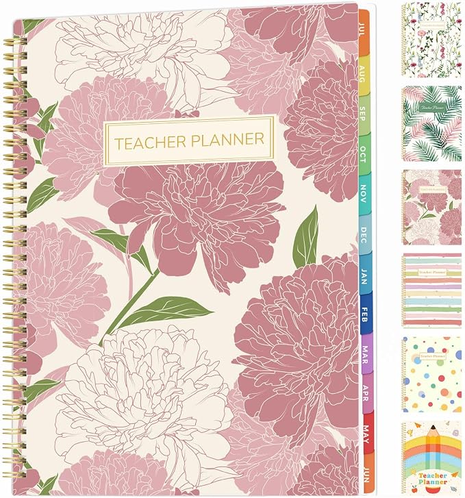 SUNEE Teacher Planner 2026-2027 Academic Year, 7 Periods Lesson Plan Book Jul by SUNEE