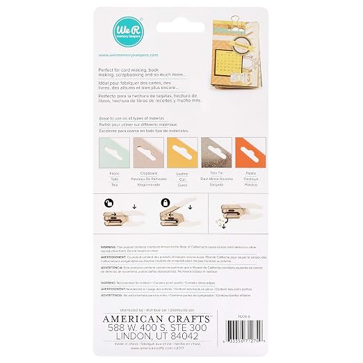 We R Memory Keepers Euro Hook Paper Punch, 1.5 Inch Reach, Use - Image 2