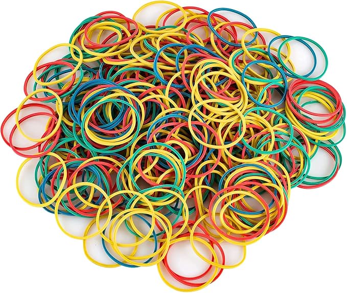 700PCS Multicolor Rubber Bands, Heat Resistant Rubber Band by HongyiTime