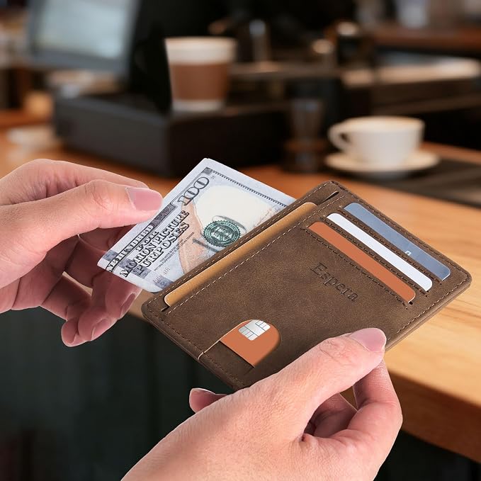 Espera Slim Minimalist Front Pocket Wallet - Image 6