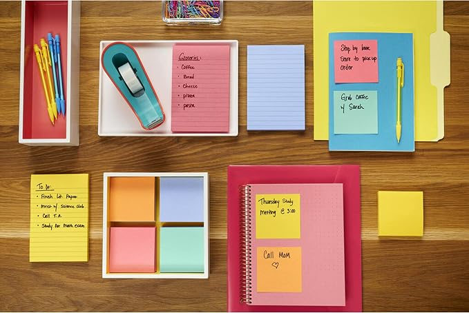 Post-it Super Sticky Notes, 3 x 3 in, 24 Pads | School Supplies and Oﬃce - Image 13
