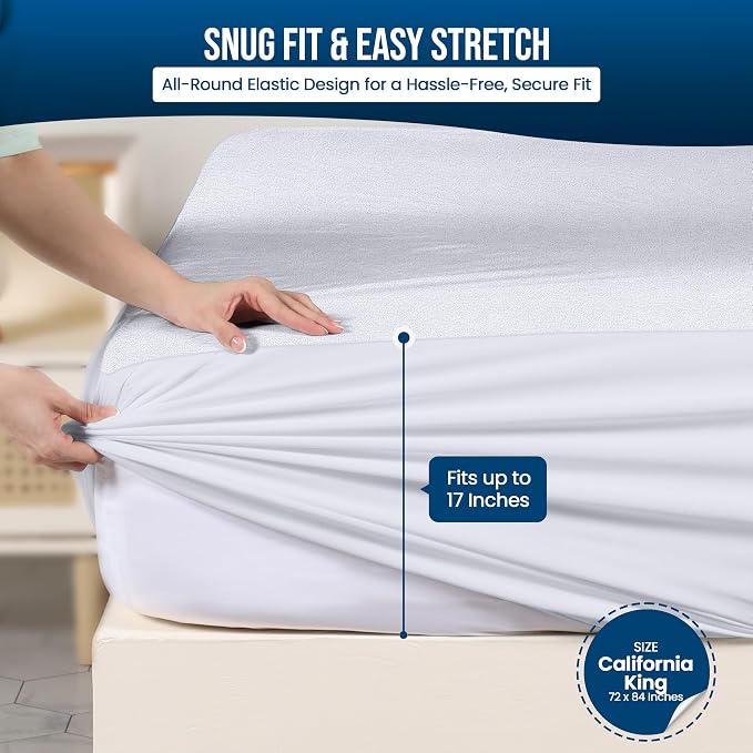 Utopia Bedding Waterproof Mattress Protector California King Size, Premium - Image 3