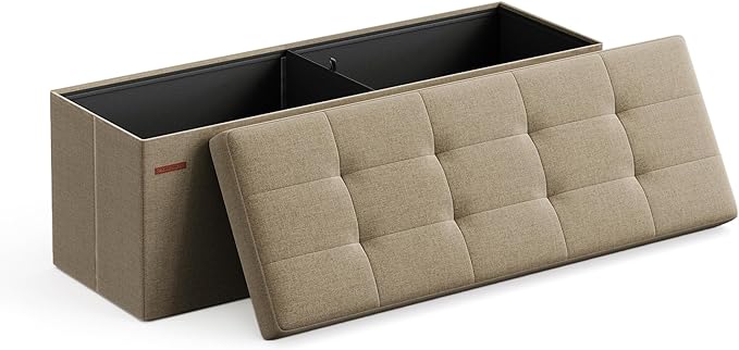 Folding Storage Ottoman Bench by SONGMICS by Unknown