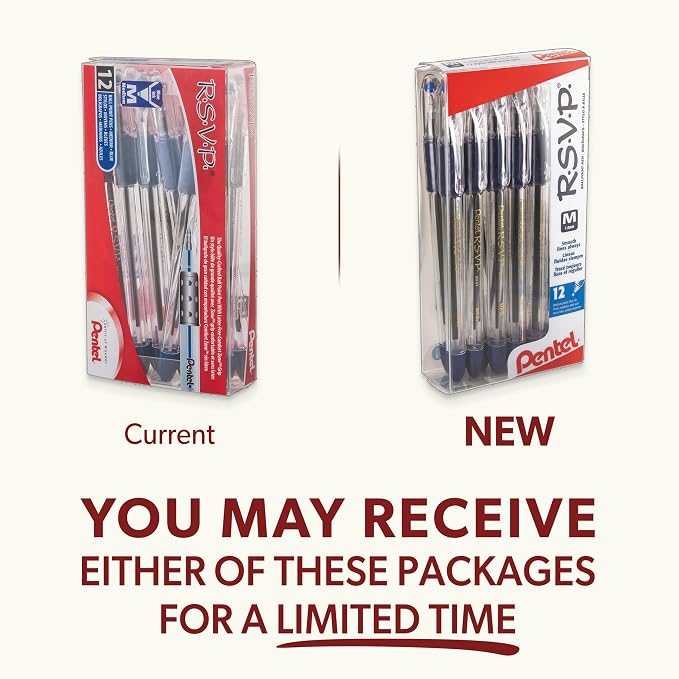 Pentel RSVP Ballpoint Pen, Medium Line, 12 Pack - Image 3
