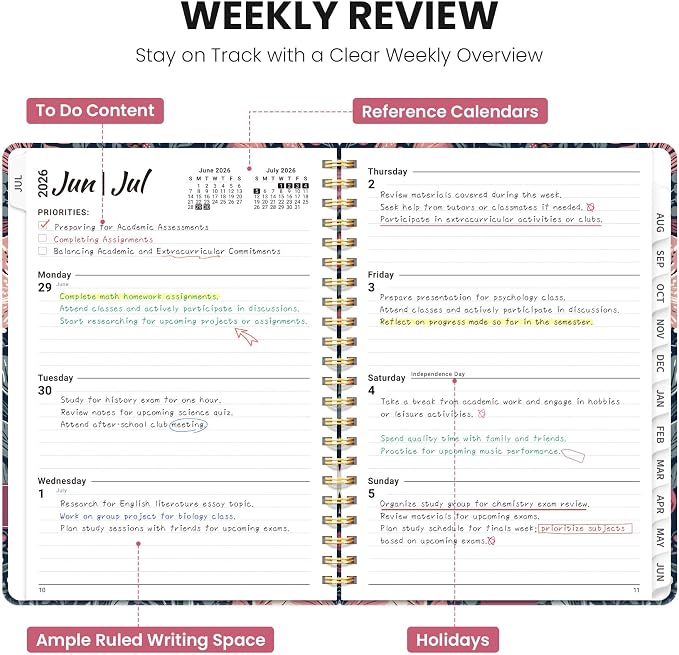 Planner 2026-2027, Monthly and Weekly Academic Planner July 2026 - Image 3