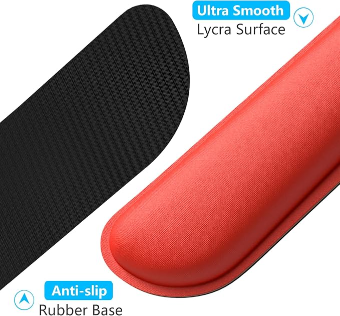 Dapesuom Enlarge Keyboard Wrist Rest, Cute Memory Foam Keyboard Wrist Cushion - Image 4