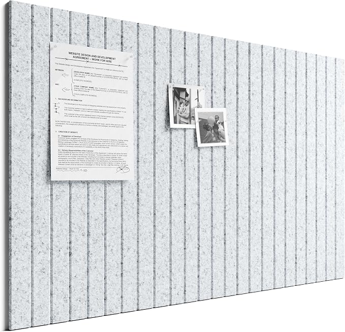 Bumusty Large Cork Board Alternative-36 x 24" Felt Bulletin Board Tiles by BUMUSTY