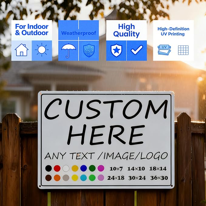 Custom business signs-36×30inches-Large size, Optional reflective, Strong and - Image 5