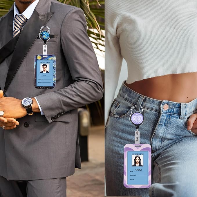 Aesthetic Flower ID Badge Holder - Image 6