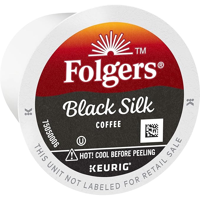 Folgers Black Silk Dark Roast Coffee, 72 Keurig K-Cup Pods-DeskLoop Office