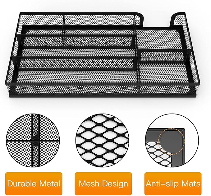 ITAYVAN Desk Drawer Organizer, Metal Mesh Dividers Organizer - Image 3