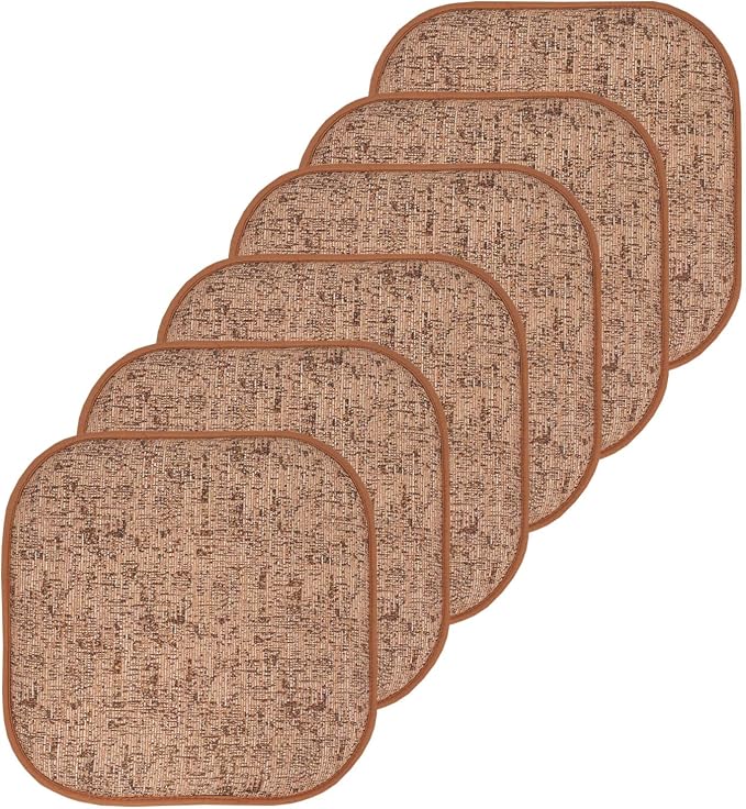 Sweet Home Collection Chair Cushion Memory Foam Pads Honeycomb Pattern Slip Non by SweetHomeCollection
