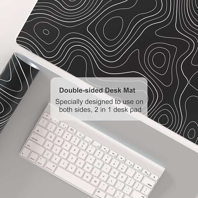 Colorful Star Large Mouse Pad, Waterproof Faux Leather Big Gaming Mousepad - Image 5