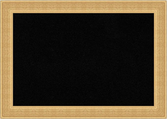 Amanti Art Black Cork Board for Wall, 30x42 Vision Board with Gold Wood Frame, Large Corkboard Office Decor for Home Organization, Traditional Corkboard Pinboard to display items for home organization-DeskLoop Office
