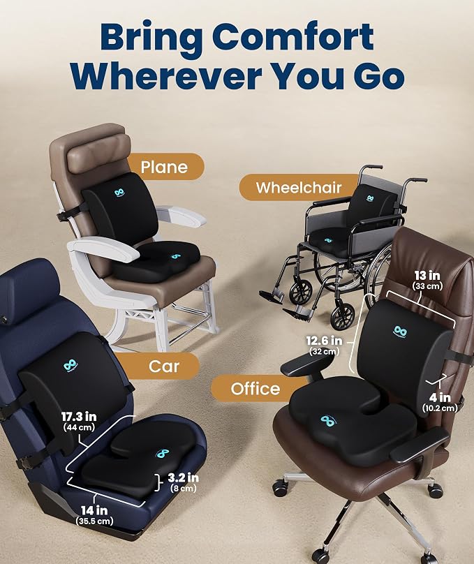 Everlasting Comfort Doctor Recommended Memory Foam Seat Cushion - Image 5