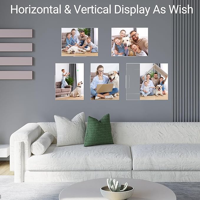 DECOHOBO Acrylic Sign Holder 8.5x11 Wall Mount - Image 2