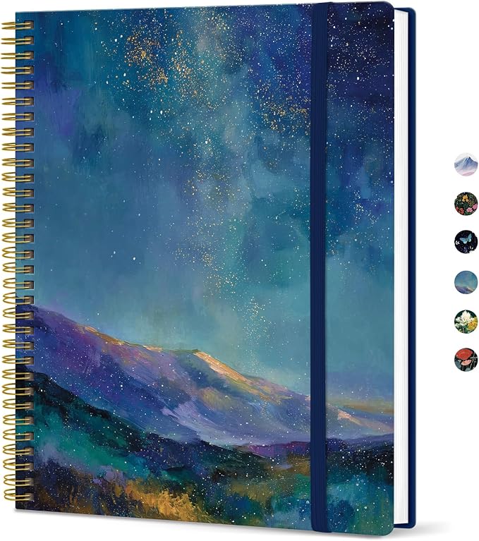 Taja Large Spiral Lined Journal by Taja