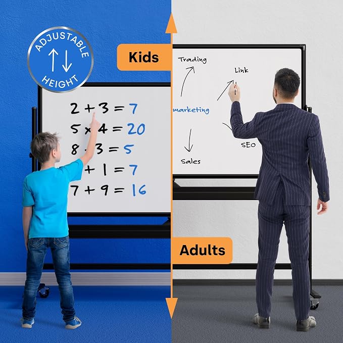 Rolling Dry Erase Board 70 x 36 - Image 2