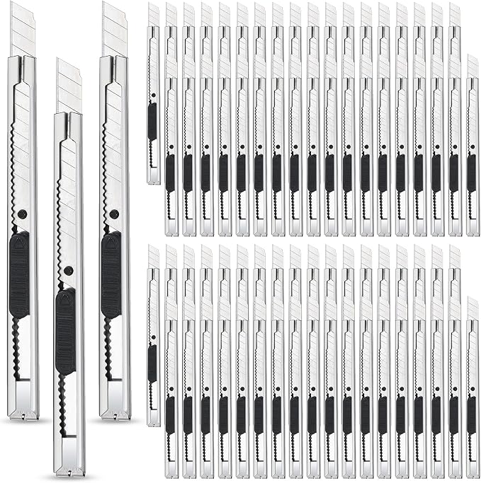 Willbond 200 Pcs Box Cutters Utility Knife Small Retractable Snap off Box by WILLBOND