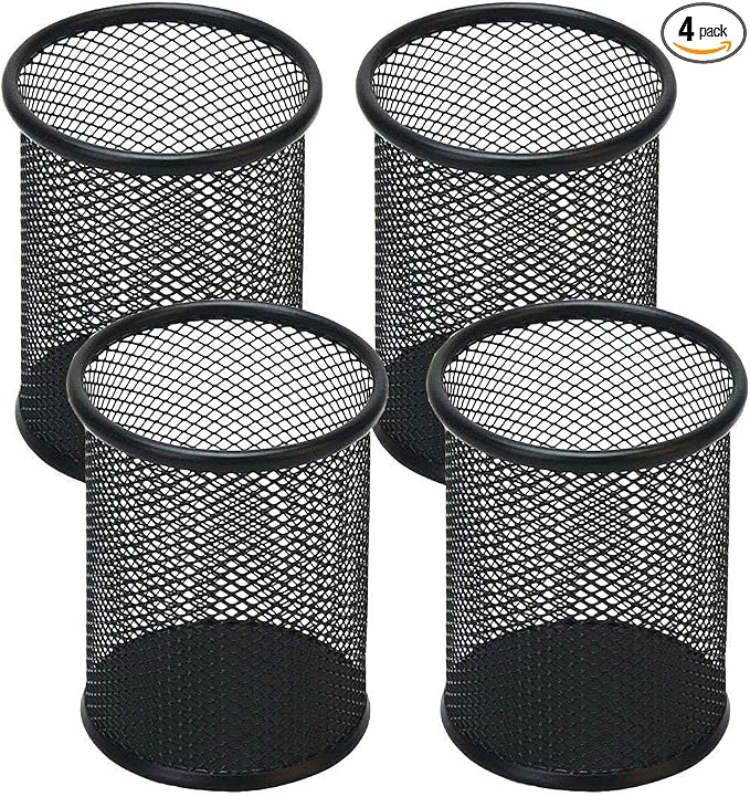 Pen Holder Mesh Pencil Holder Metal Pen Holder Cup Pencil Cup Holder by SNOWCOOLERPenHoldersforOffice