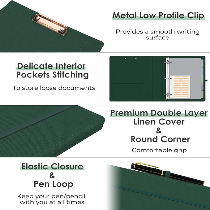 EYROZILL 3 Ring Binder 2 Inch, Binder - Image 4