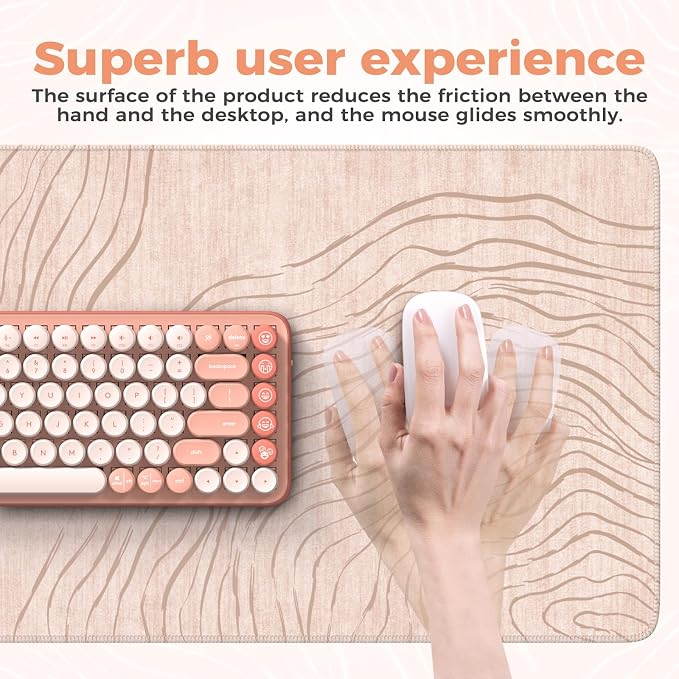 iCasso Big Mouse Pad, Aesthetic Desk Cover Mat - Image 4