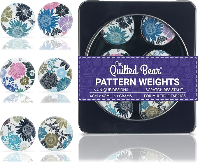 The Quilted Bear Pattern Weight Set – Scratch-Resistant Fabric Weights by TheQuiltedBearsProducts