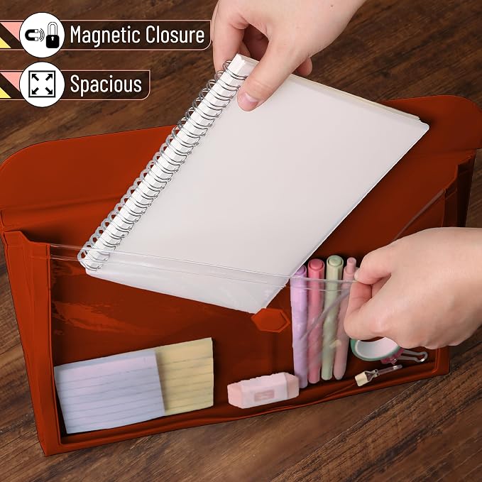 Mr. Pen Red Plastic File Folders - Image 4