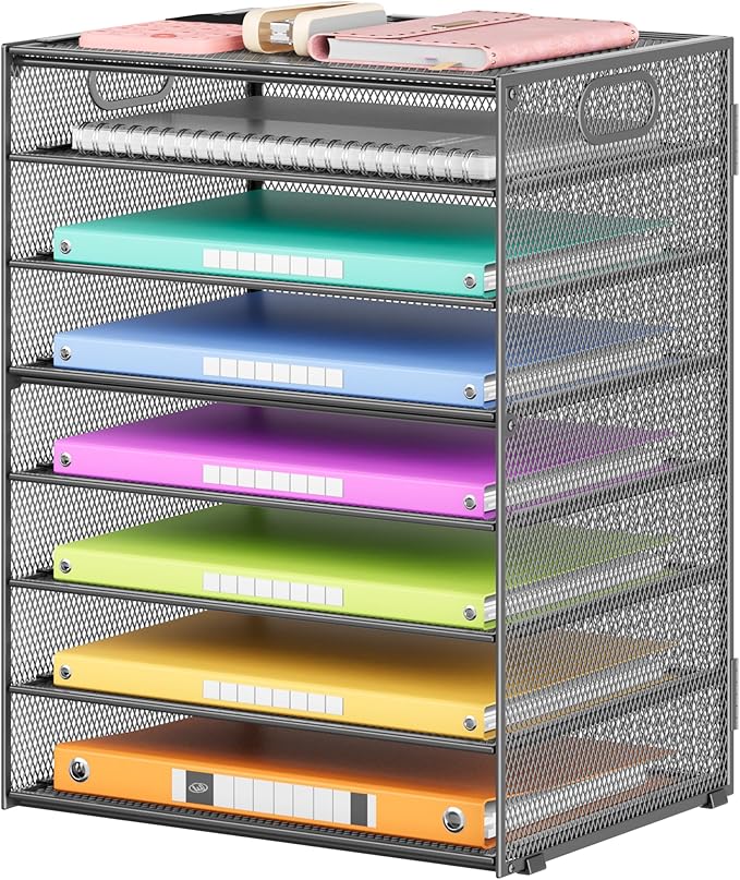 Lavatino 8-Tier Office Desk File Organizer, Letter Tray Paper Organizer by Lavatino