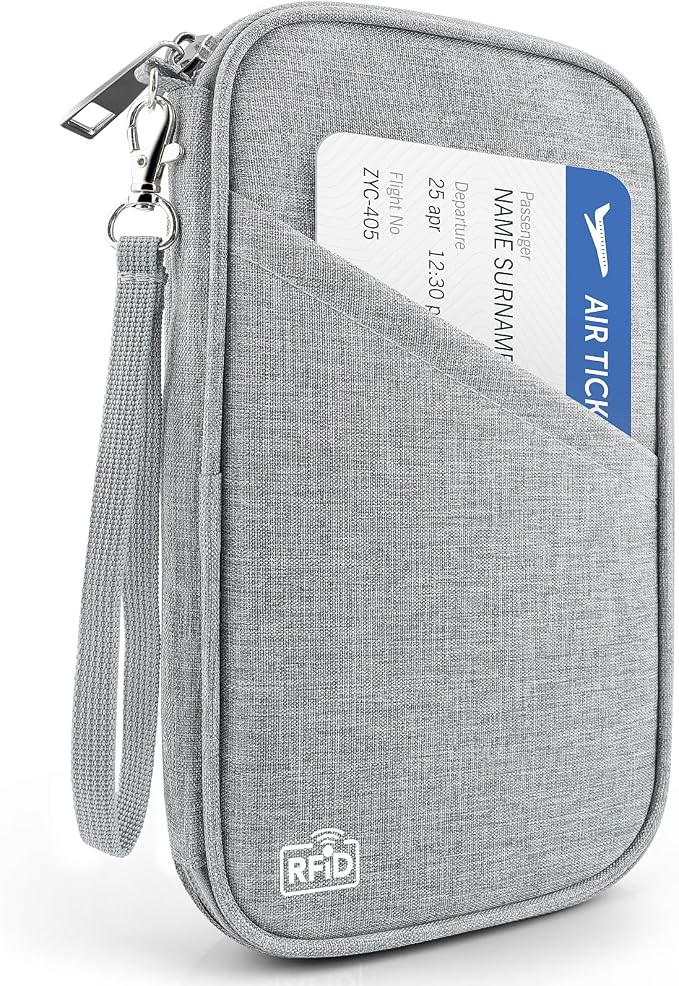 Passport Holder Family RFID Travel Document Organizer by Unknown