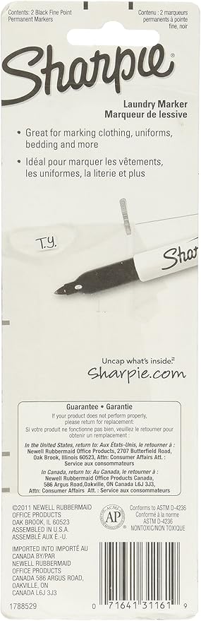 Sharpie Rub-a Dub Laundry Markers Black - Image 2
