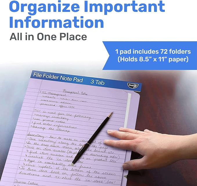 Find It File Folder Notepad - Image 2
