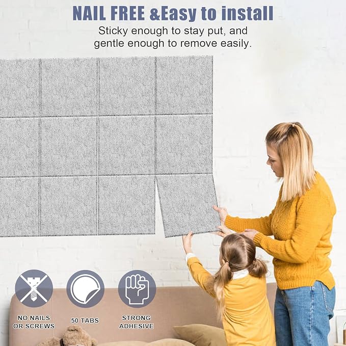 Large Cork Board Alternative 36" X 24" Bulletin Board - Image 6