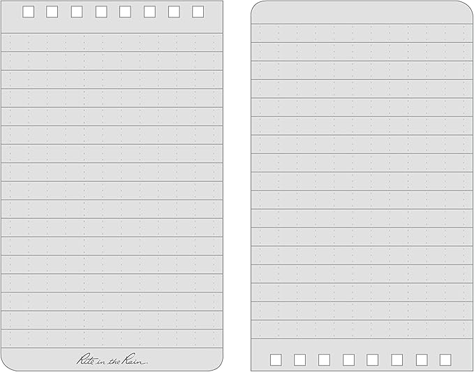 Rite in the Rain Weatherproof Top Spiral Notebook, Universal Pattern, 6 Pack - Image 9