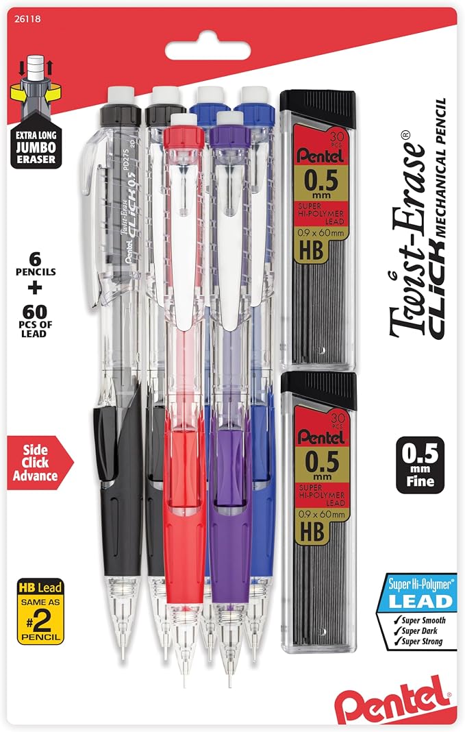 Pentel Twist-Erase Click Mechanical Pencil by PentelofAmerica