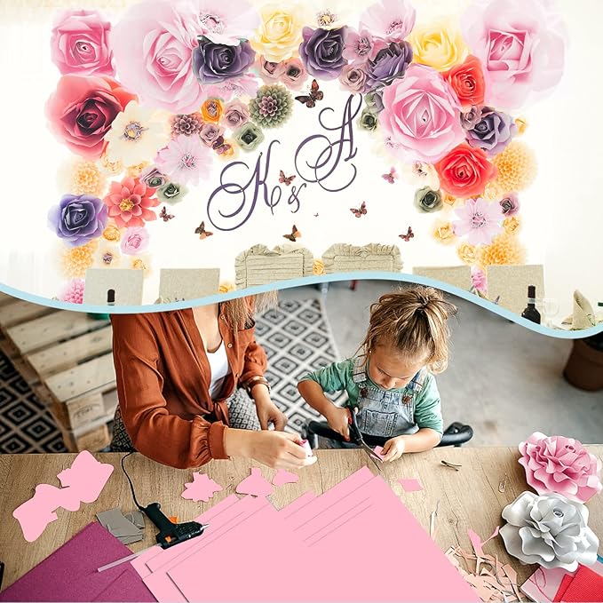 24 Sheets Pink Cardstock 8.5 x 11 Thick Paper, Goefun 80lb Card Stock Printer Paper for Arts & Crafts, Valentines Day, Stationary Printing-DeskLoop Office