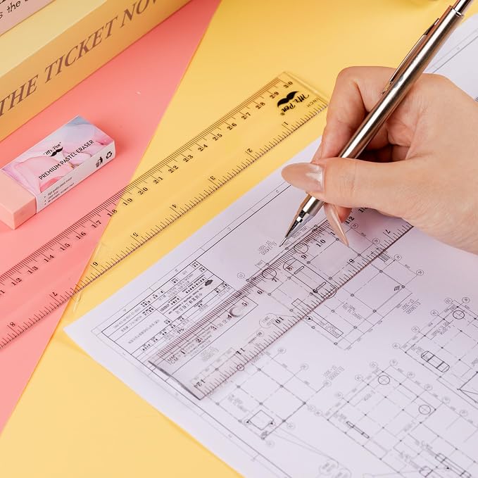 Mr. Pen- Bulk Plastic Rulers, 12 Inch, 24 Pack, Easy-to-Read Markings | - Image 7