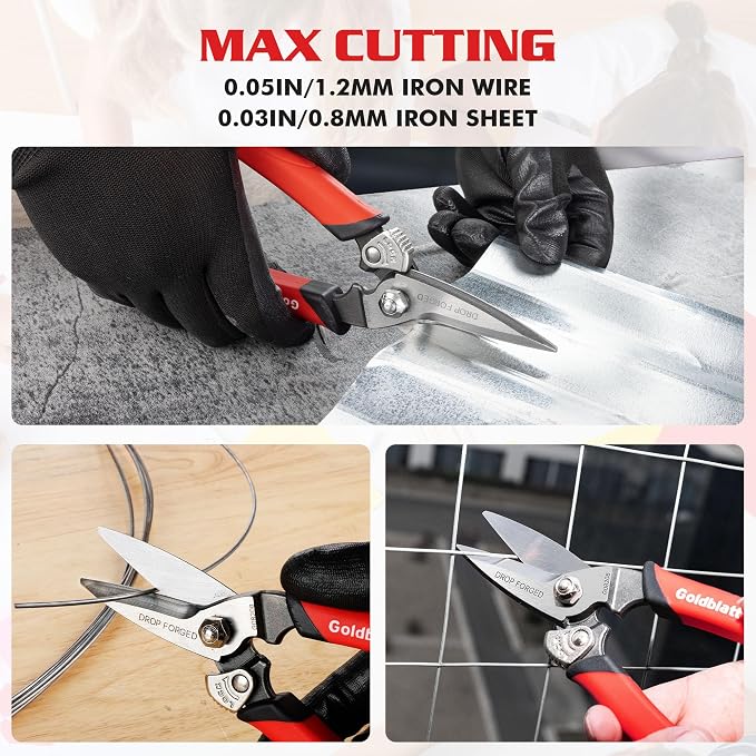 Goldblatt 3PCS Heavy Duty Scissors, Drop Forged Blades - Image 6