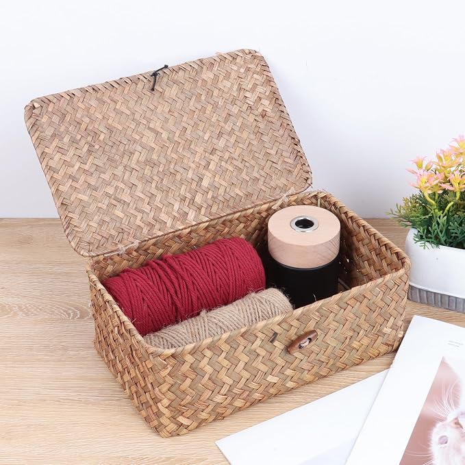 FEIALNDUO Wicker Shelf Baskets - Image 4